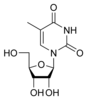 structure chimique de la ribothymidine